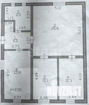 Дом 73м&sup2;, 1-этажный, участок 7 сот.  