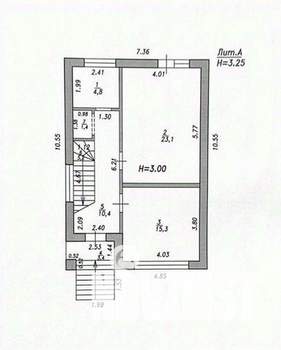 Дом 123м&sup2;, 2-этажный, участок 3 сот.  