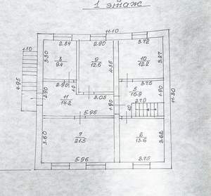 Дом 286м&sup2;, 2-этажный, участок 3 сот.  