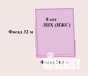 Дом 31м², 2-этажный, участок 8 сот.  
