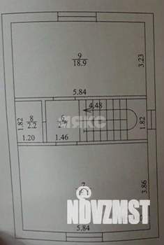 Дом 100м&sup2;, 2-этажный, участок 3 сот.  