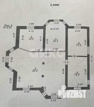 Дом 388м&sup2;, 3-этажный, участок 4 сот.  