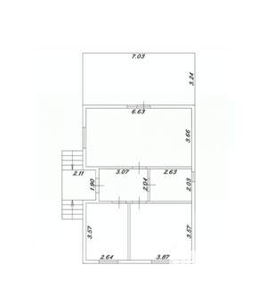 Дом 84м&sup2;, 1-этажный, участок 7 сот.  