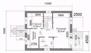 Дом 181м², 2-этажный, участок 4 сот.  