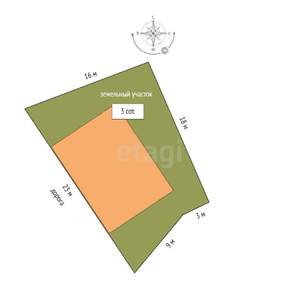 Таунхаус 112м&sup2;, 2-этажный, участок 3 сот.  