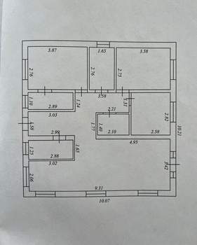 Дом 88м², 1-этажный, участок 7 сот.  