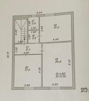 Дом 240м², 3-этажный, участок 8 сот.  