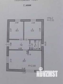 Дом 62м², 2-этажный, участок 3 сот.  
