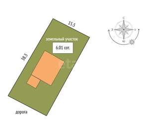 Дом 150м², 1-этажный, участок 6 сот.  