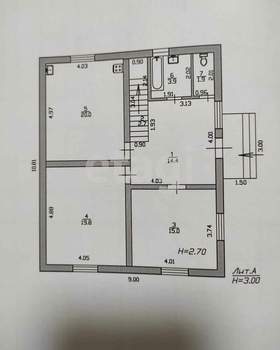 Дом 166м², 2-этажный, участок 8 сот.  