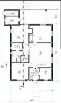 Дом 118м², 1-этажный, участок 6 сот.  