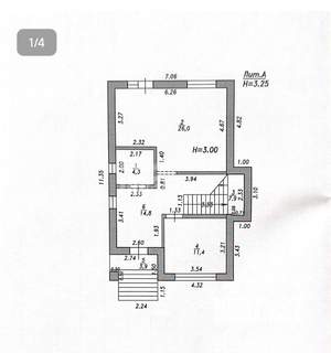 Дом 125м², 2-этажный, участок 3 сот.  