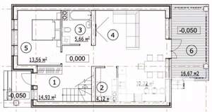 Дом 156м², 2-этажный, участок 5 сот.  