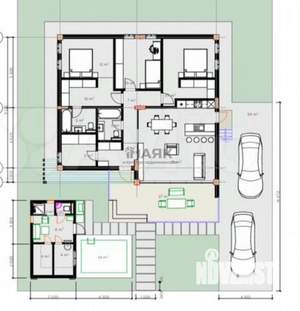 Дом 100м&sup2;, 1-этажный, участок 4 сот.  