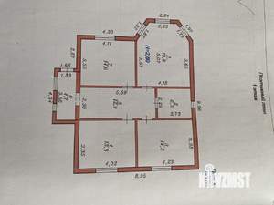 Дом 90м&sup2;, 1-этажный, участок 3 сот.  