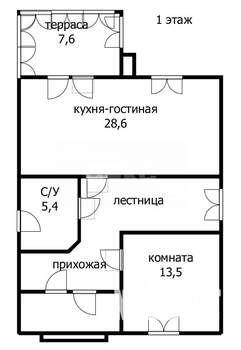 Дом 155м&sup2;, 2-этажный, участок 4 сот.  