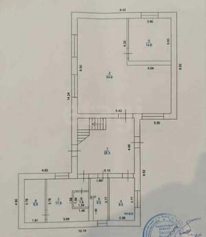 Дом 274м², 3-этажный, участок 3 сот.  