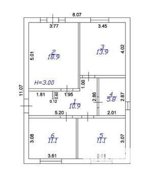 Дом 72м², 2-этажный, участок 8 сот.  