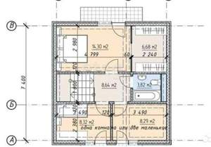 Дом 107м², 2-этажный, участок 5 сот.  