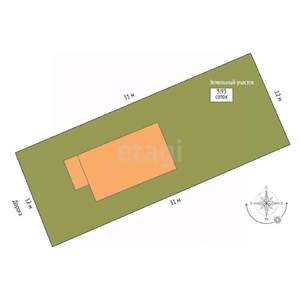 Дом 113м&sup2;, 2-этажный, участок 4 сот.  