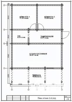Дом 78м&sup2;, 1-этажный, участок 6 сот.  