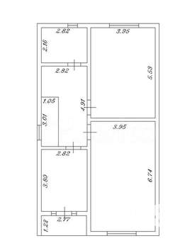 Дом 174м², 2-этажный, участок 6 сот.  