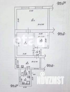 Дом 64м&sup2;, 1-этажный, участок 2 сот.  