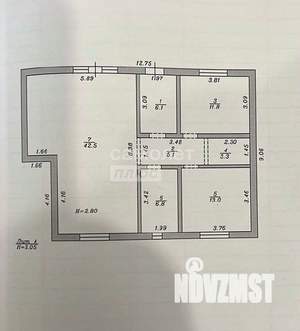 Дом 100м², 1-этажный, участок 7 сот.  