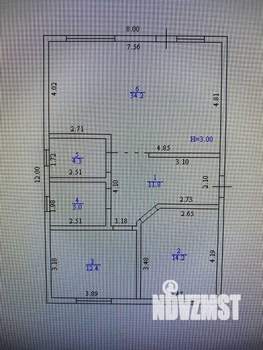 Дом 88м&sup2;, 2-этажный, участок 4 сот.  