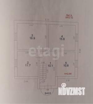 Дом 138м², 1-этажный, участок 5 сот.  
