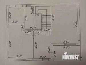 Дом 100м&sup2;, 2-этажный, участок 3 сот.  