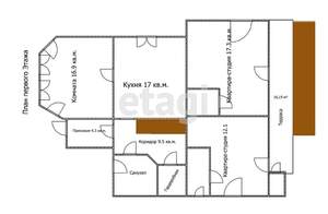 Дом 183м&sup2;, 3-этажный, участок 4 сот.  