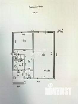 Дом 129м², 2-этажный, участок 7 сот.  