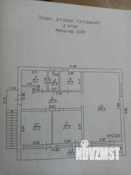Дом 189м², 2-этажный, участок 3 сот.  