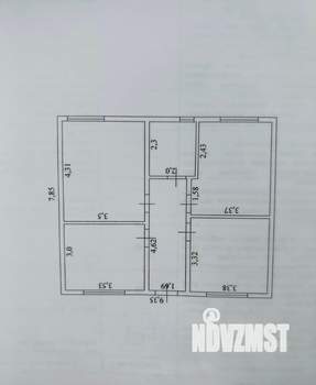 Дом 72м², 1-этажный, участок 4 сот.  