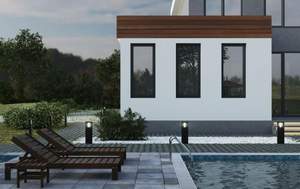 Дом 190м&sup2;, 2-этажный, участок 5 сот.  