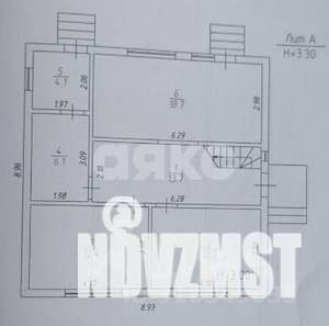 Дом 101м², 2-этажный, участок 6 сот.  