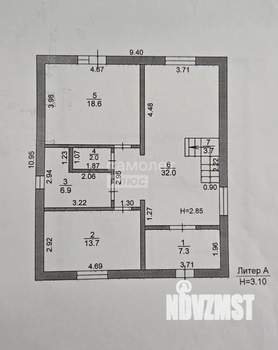 Дом 175м&sup2;, 2-этажный, участок 4 сот.  
