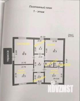 Дом 84м², 1-этажный, участок 2 сот.  