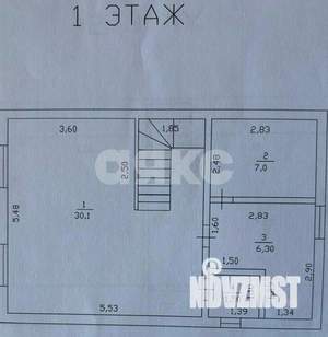 Дом 80м&sup2;, 2-этажный, участок 5 сот.  