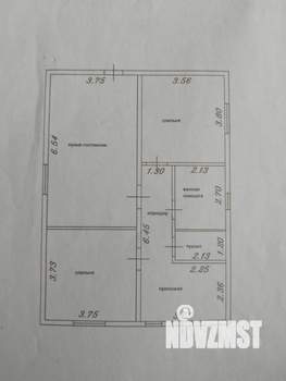 Дом 78м&sup2;, 1-этажный, участок 5 сот.  