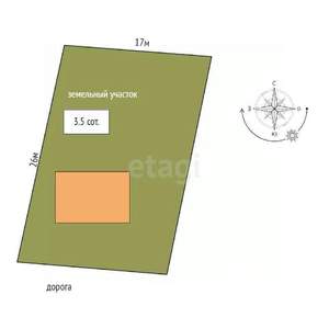 Дом 117м&sup2;, 2-этажный, участок 4 сот.  