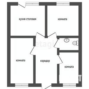 Дом 86м², 1-этажный, участок 4 сот.  