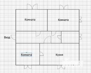Дом 100м&sup2;, 1-этажный, участок 7 сот.  