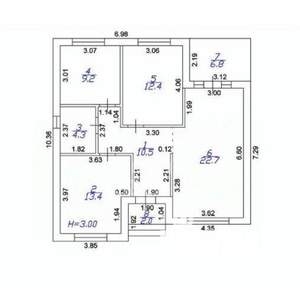Дом 90м², 2-этажный, участок 5 сот.  