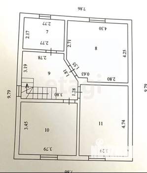 Дом 162м², 2-этажный, участок 8 сот.  
