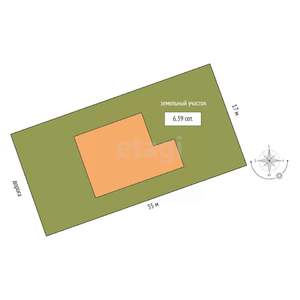 Дом 255м&sup2;, 2-этажный, участок 6 сот.  