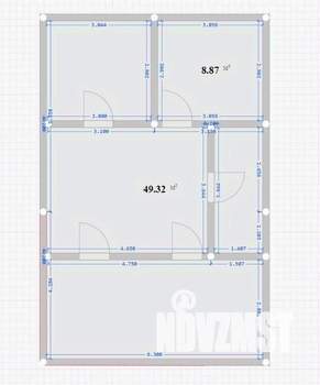 Дом 110м&sup2;, 2-этажный, участок 8 сот.  
