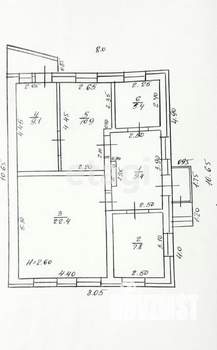 Дом 67м&sup2;, 1-этажный, участок 8 сот.  