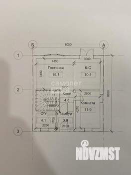 Дом 123м², 2-этажный, участок 3 сот.  